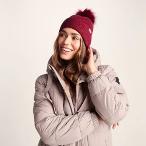 Online TOG24 Anya Supersoft Rib Knit Hat In | Washed Burgundy
