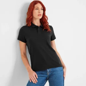 Fashion TOG24 Aspley Womens Tech Polo | Womens Polo | Black