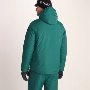 Fashion TOG24 Avoriaz Mens Ski Jacket Dark Turquoise/Black