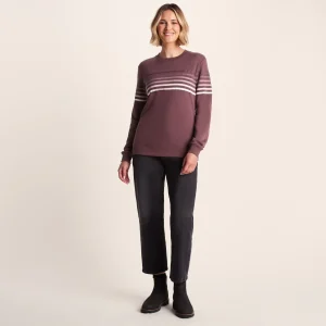 Outlet TOG24 Bayman Womens Sweat Dark Mauve