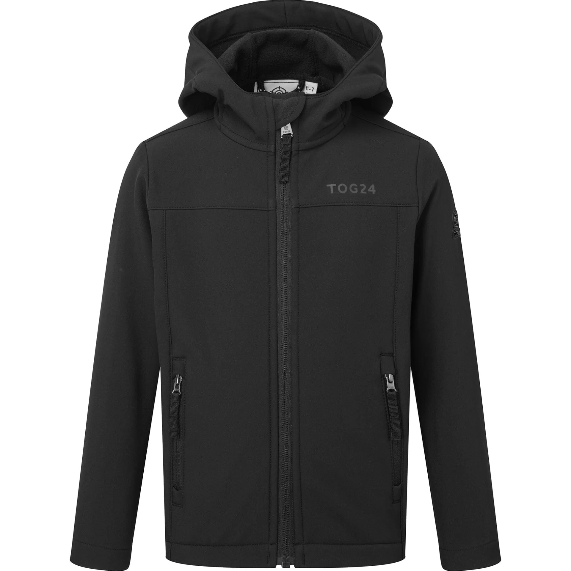 black-koroma-kids-softshell-ho-QjrDDAgi-5.webp Sale TOG24 Koroma Kids Softshell Hooded Jacket | Black