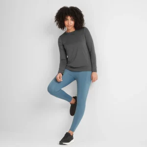 Clearance TOG24 Blakely Womens Tech Long Sleeve Top Dark Grey Marl
