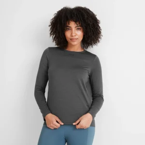 Clearance TOG24 Blakely Womens Tech Long Sleeve Top Dark Grey Marl