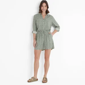 Outlet TOG24 Callie Womens Shorts Green Dash Print