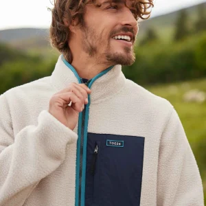 Sale TOG24 Cameron Mens Sherpa Fleece Warm Cloud