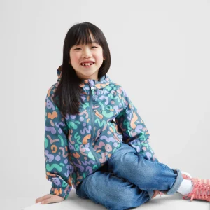 Best TOG24 Copley Kids Waterproof Jacket Blue Swirl Print