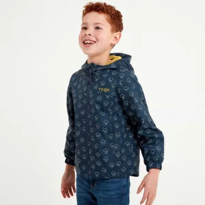 Fashion TOG24 Copley Kids Waterproof Jacket Dark Indigo Cloud Print