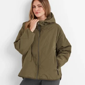 Online TOG24 Corlae Womens Jacket In With Diamond Quilting| Khaki