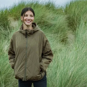 Online TOG24 Corlae Womens Jacket In With Diamond Quilting| Khaki