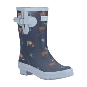 Fashion TOG24 Cotswold Woodland Mid Womens Wellingtons Deers