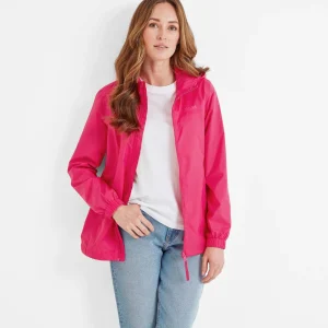 Sale TOG24 Craven Womens Waterproof Packaway Jacket Magenta Pink