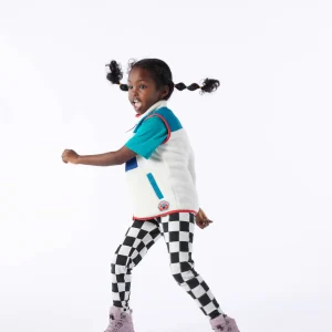 Hot TOG24 Damara Kids Shaun The Sheep Sherpa Gilet Woolly/Ocean Blue