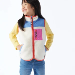 Outlet TOG24 Damara Kids Shaun The Sheep Sherpa Gilet Woolly/Blueberry