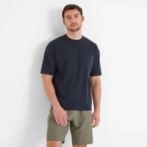 Outlet TOG24 Denva Mens T-Shirt Dark Indigo