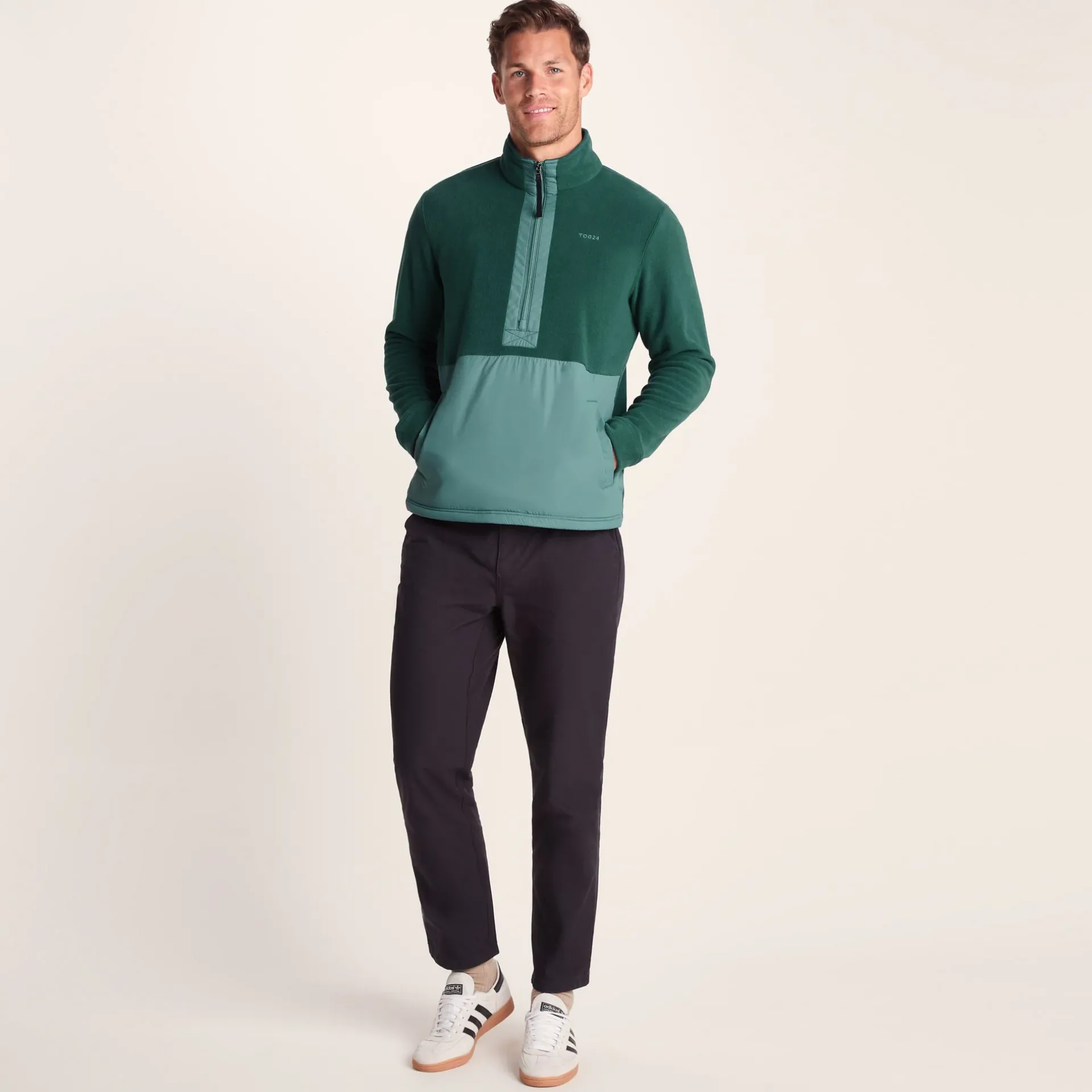 dowson-mens-fleece-zip-neck-hy-KikkiZwn-1.webp Discount TOG24 Dowson Mens Fleece Zip Neck Hydro Blue/Dark Turquoise
