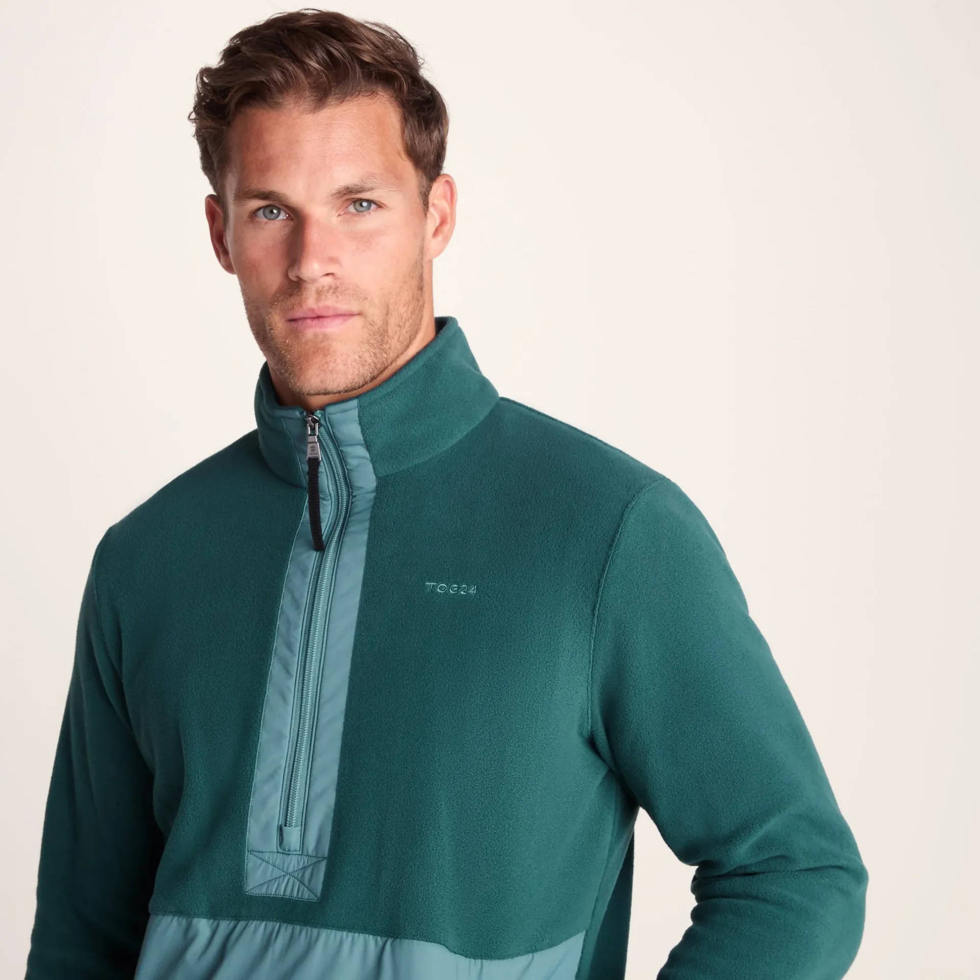 dowson-mens-fleece-zip-neck-hy-KikkiZwn-2.webp Discount TOG24 Dowson Mens Fleece Zip Neck Hydro Blue/Dark Turquoise
