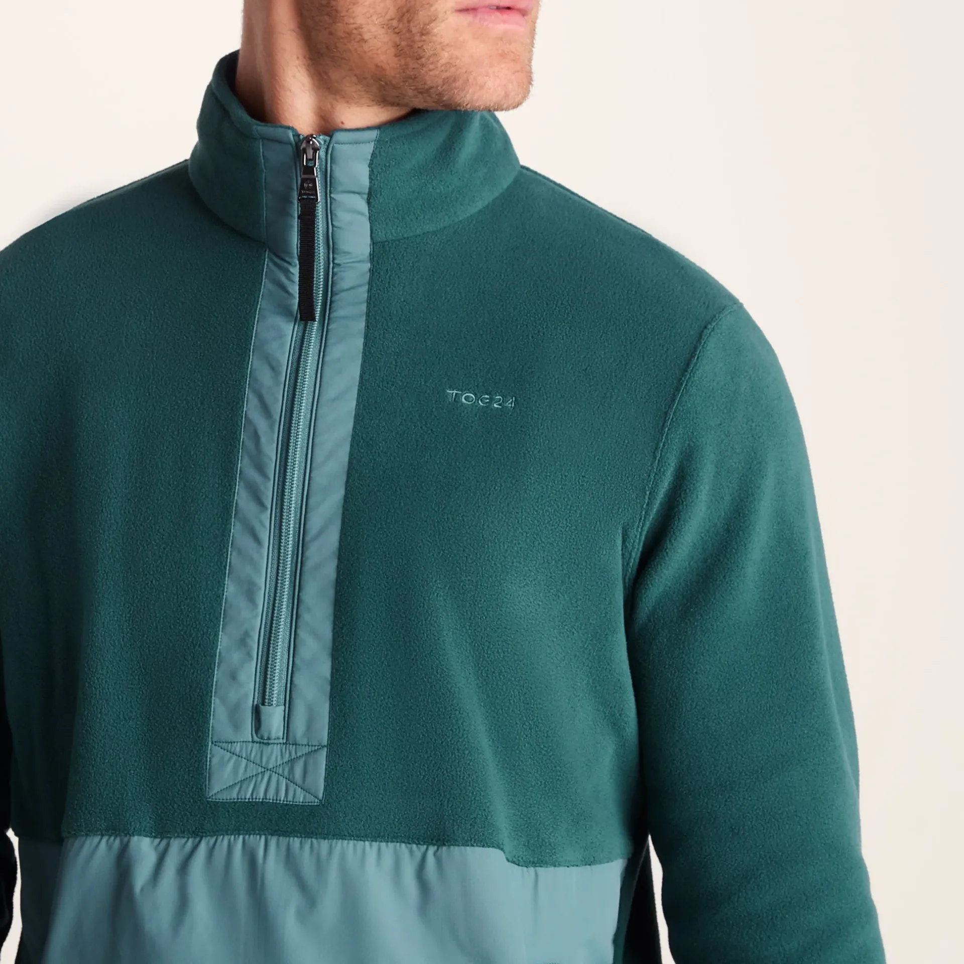 dowson-mens-fleece-zip-neck-hy-KikkiZwn-5.webp Discount TOG24 Dowson Mens Fleece Zip Neck Hydro Blue/Dark Turquoise