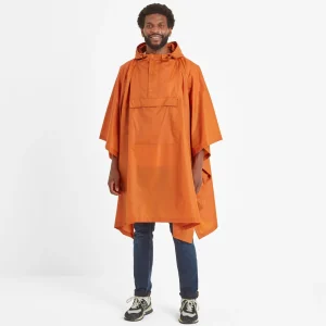 Discount TOG24 Drench Unisex Poncho Dark Orange