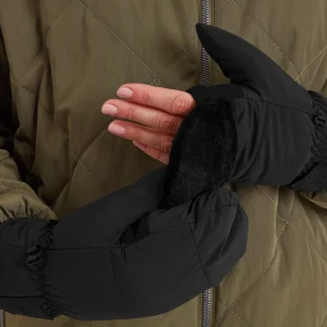 Clearance TOG24 Eller Mittens In Black | Warm Padded Mittens |