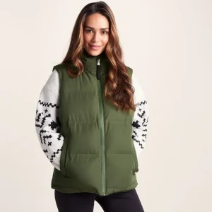 Discount TOG24 Elyna Women's Quilted Gilet In | Dark Green
