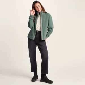 Fashion TOG24 Emilie Womens Sherpa Fleece Light Forest