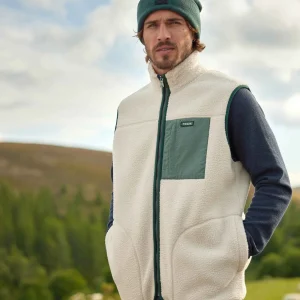 Outlet TOG24 Evan Mens Sherpa Gilet Warm Cloud