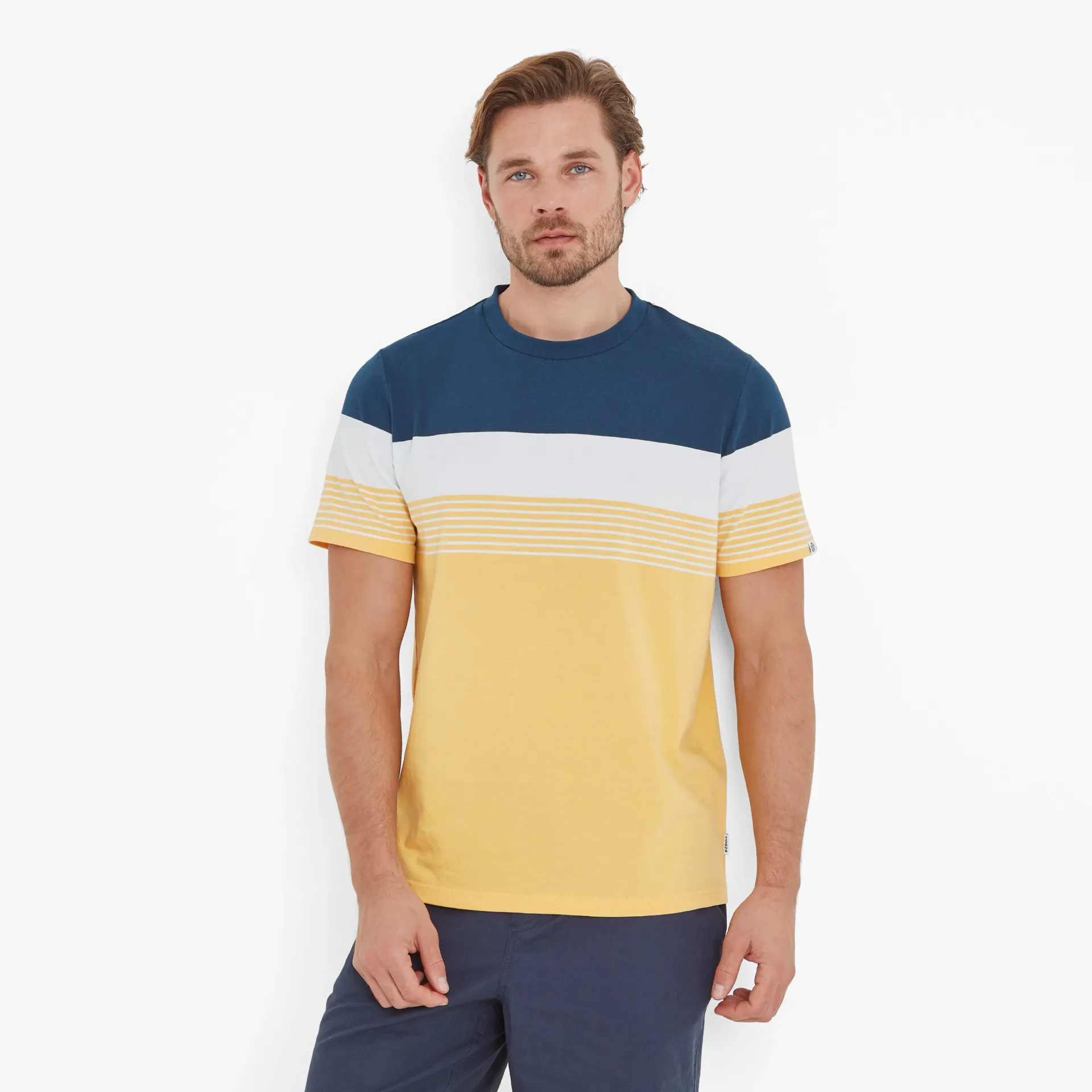 farndon-mens-t-shirt-inky-blue-XaGAIBay-4.webp Hot TOG24 Farndon Mens T-Shirt Inky Blue/Sunflower