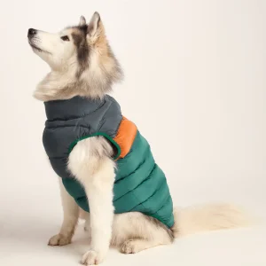 New TOG24 Fetch Padded Dog Coat L Dark Indigo/Mahogany Orange/Dark Turquoise