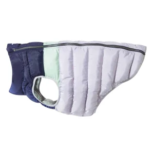 New TOG24 Fetch Padded Dog Coat L Oxford Blue/Light Mist/Lavender Grey