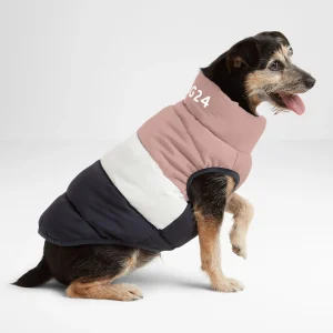 New TOG24 Fetch Padded Dog Coat M Faded Pink/Ice Grey/Washed Blue