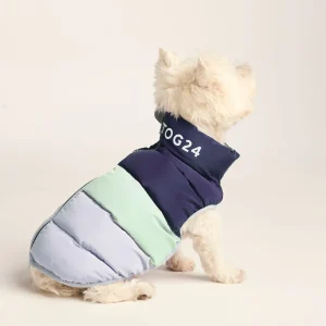 Online TOG24 Fetch Padded Dog Coat S Oxford Blue/Light Mist/Lavender Grey