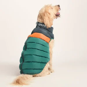 New TOG24 Fetch Padded Dog Coat XL Dark Indigo/Mahogany Orange/Dark Turquoise