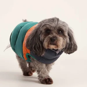 Hot TOG24 Fetch Padded Dog Coat XS Dark Indigo/Mahogany Orange/Dark Turquoise