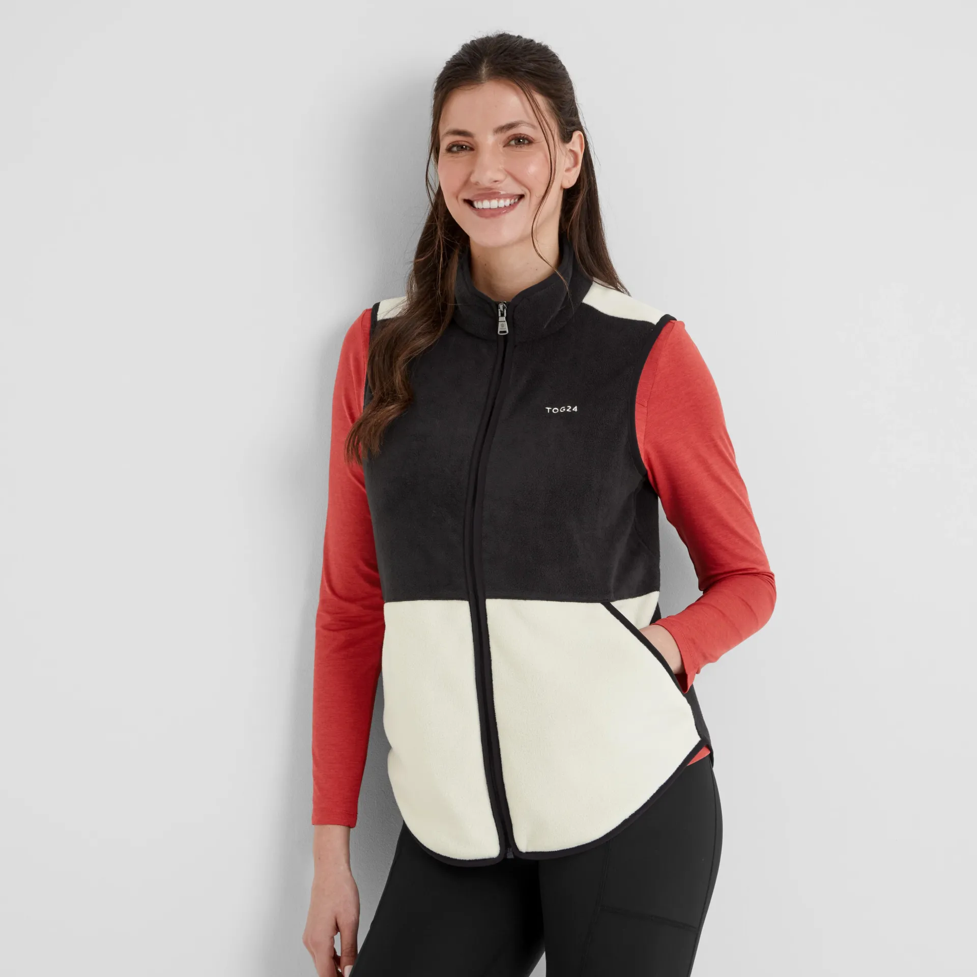 fordley-womens-microfleece-gil-bxRMhvDd-0.webp Discount TOG24 Fordley Womens Microfleece Gilet Black/Vanilla