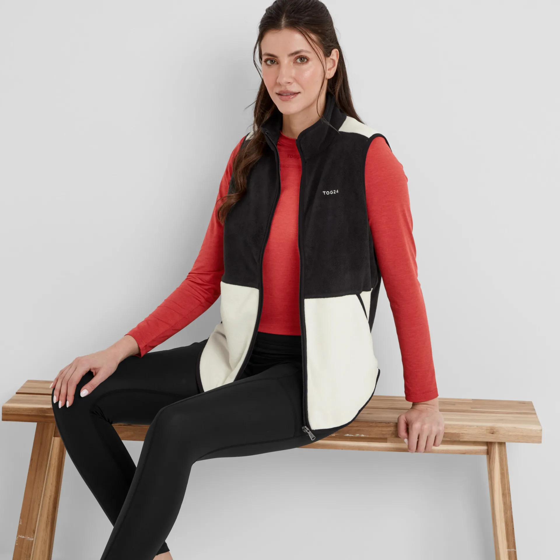 fordley-womens-microfleece-gil-bxRMhvDd-3.webp Discount TOG24 Fordley Womens Microfleece Gilet Black/Vanilla