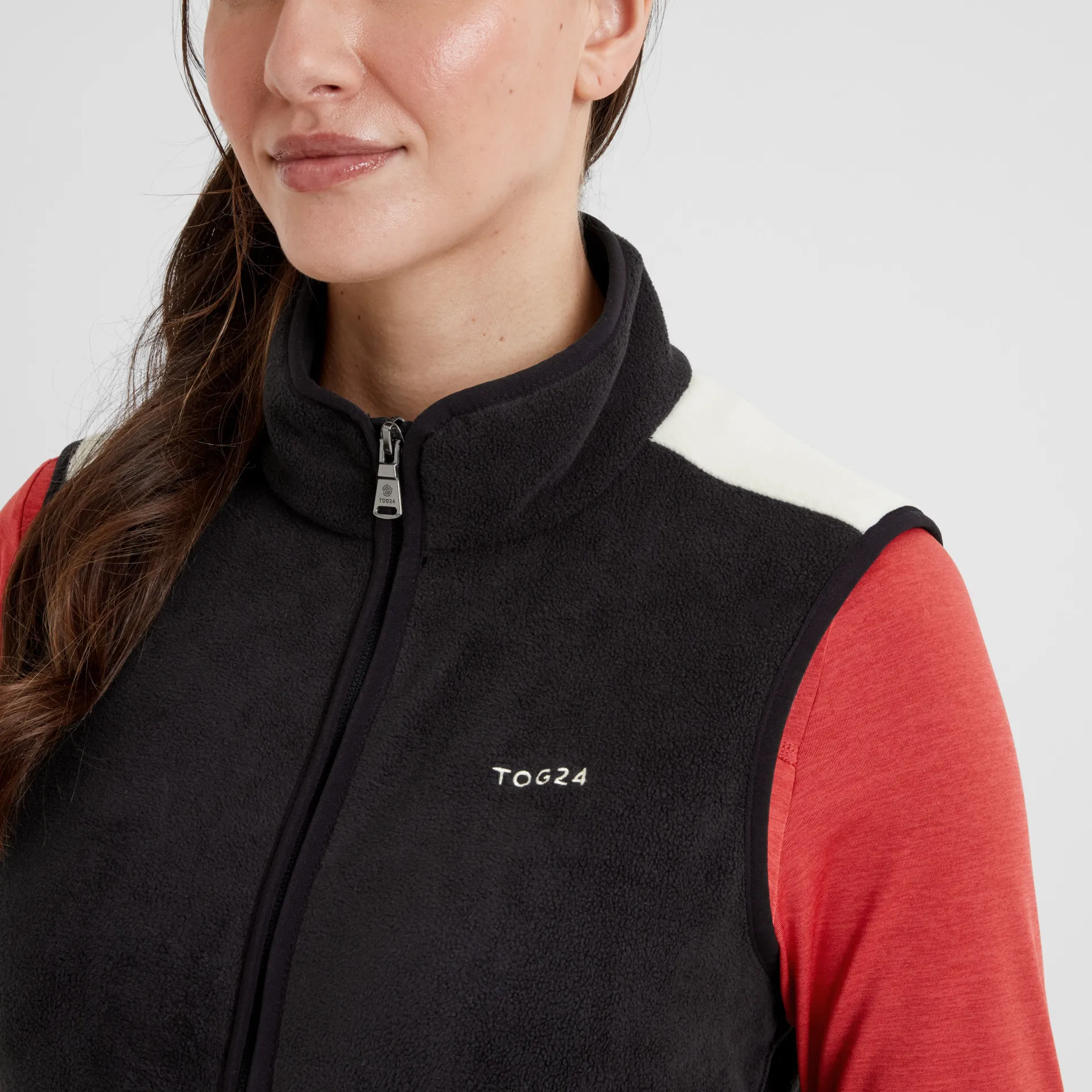 fordley-womens-microfleece-gil-bxRMhvDd-4.webp Discount TOG24 Fordley Womens Microfleece Gilet Black/Vanilla