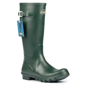 Fashion TOG24 Green Grisport Rubber Strap Wellington Boot |