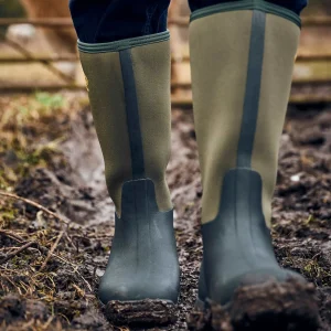 Sale TOG24 Grubs Boots Frostline Unisex Classic Wellies Green