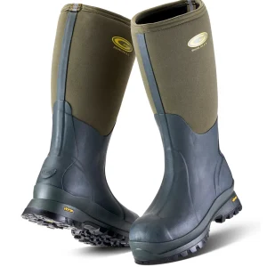 Fashion TOG24 Grubs Boots Snowline Wellington Mens Green