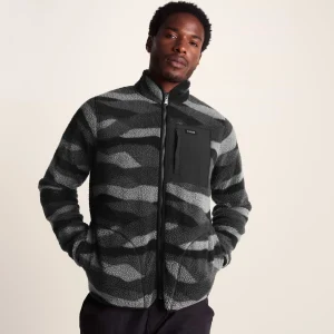 Discount TOG24 Haxwell Mens Sherpa Fleece Black Landscape Print
