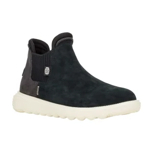 Fashion TOG24 HEYDUDE Branson Suede Novelty Womens Boots | Black/Snake