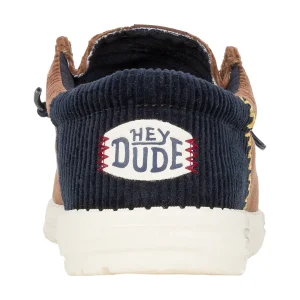 Sale TOG24 HEYDUDE Wally Funk Corduroy Mens Shoes Espresso/Blue |