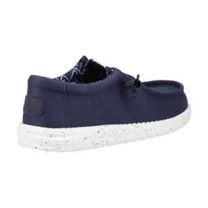 Best TOG24 HEYDUDE Wally Mens Canvas Shoe Navy