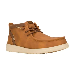 Online TOG24 HEYDUDE Wally Mid GripR Classic Mens Boots Cognac/Tan