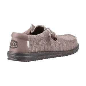 Sale TOG24 HEYDUDE Wally Stretch Mesh Mens Shoes Deep Taupe/Mole Brown