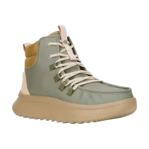 Hot TOG24 HEYDUDE Wendy Peak Apres Womens Ankle Boots Olive