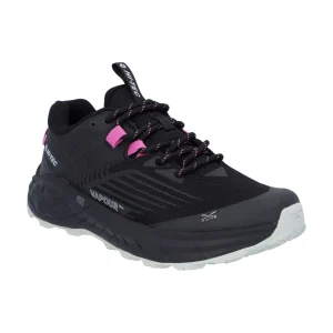 Clearance TOG24 Hi-Tec Fuse Trail Womens Trainers Black/Grey/Cyclamen |