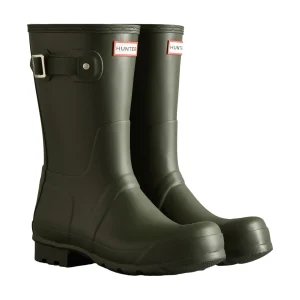 Online TOG24 Hunter Original Short Mens Wellington Boots Dark Olive