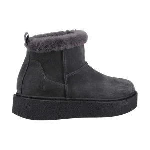 Clearance TOG24 Hush Puppies Becca Ankle Boots Womens Charcoal