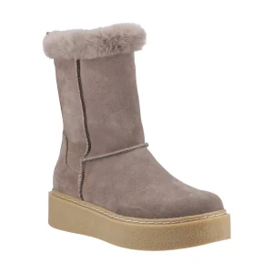 Discount TOG24 Hush Puppies Becca Mid Boot Womens Taupe